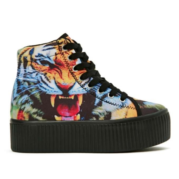 *Host Pick* JEFFREY CAMPBELL Tiger Platform (JC Play) Sneakers - Picture 1 of 10